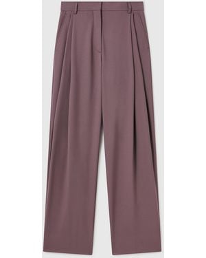 Stella McCartney Canvas Lightweight Straight Trousers - Purple