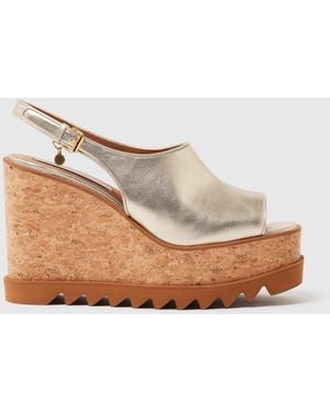 Stella McCartney Sneak-elyse Slingback Sandals - Natural