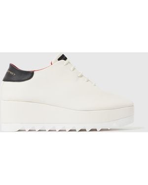 Stella McCartney Elyse Lace-up Platforms - White