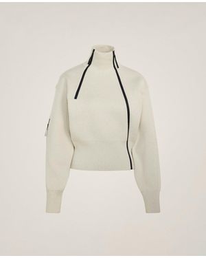 Stella McCartney Adidas By Knitted Winter Jacket - Natural