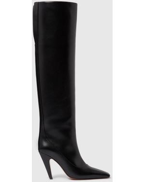 Stella McCartney Stella Spur Knee-High Heeled Boots - Black