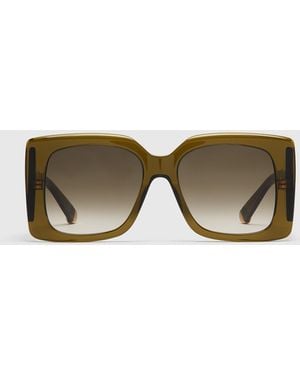 Stella McCartney Medallion Square Gradient Sunglasses - Multicolour