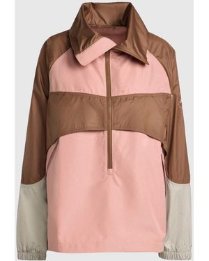 Stella McCartney Truenature Panelled High-neck Jacket - Pink