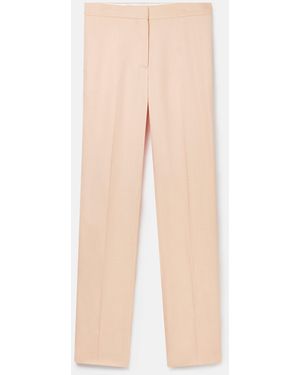 Stella McCartney Mid-rise Straight-leg Trousers - Natural