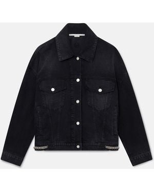 Stella McCartney Falabella Oversized Denim Jacket - Blue