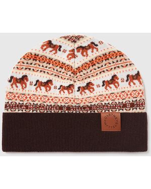 Stella McCartney Fair Isle Wool Beanie - Pink