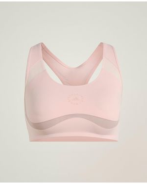 Stella McCartney Adidas By Power Impact Medium-Support Training Bra - Pink