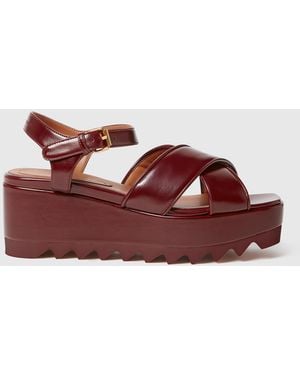 Stella McCartney Elyse Criss-Cross Sandals - Red