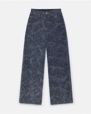 Stella McCartney High-rise Denim Bouclé Jeans - Blue