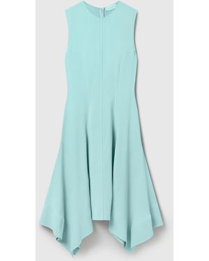 Stella McCartney Asymmetric Hem Midi Dress - Blue