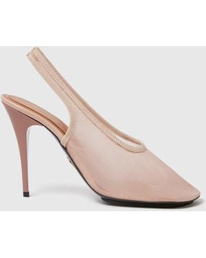 Stella McCartney Slingback Stretch Mesh Court Shoes - Pink