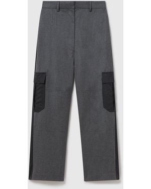Stella McCartney Panelled Slouchy Cargo Trousers - Grey