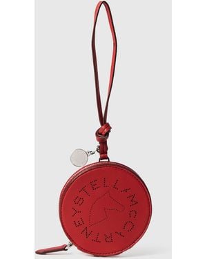 Stella McCartney Logo Coin Purse Keyring - Red