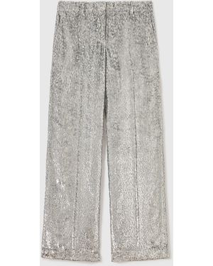 Stella McCartney Fil Coupe Trousers - Grey