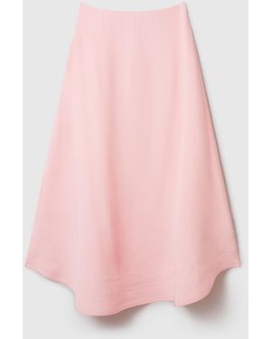 Stella McCartney Silk Midi Skirt - Pink