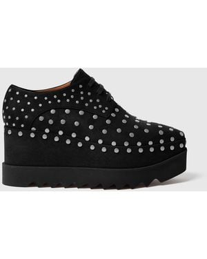 Stella McCartney Elyse Studded Platform Shoes - Black