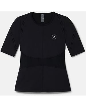 Stella McCartney Truepurpose Training Short Sleeve Top - Black