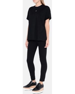 Stella McCartney Embroidered Mini Star T-Shirt - Black