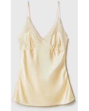 Stella McCartney Lace Trim Slip Top - Natural