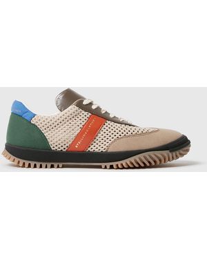Stella McCartney Suede And Mesh Panel Trainers - White