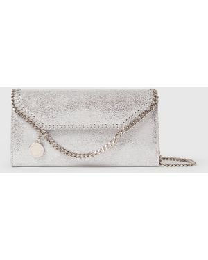 Stella McCartney Falabella Flap Continental Wallet - White