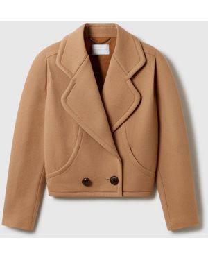 Stella McCartney Short Wool Coat - Brown