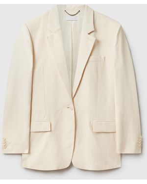 Stella McCartney Oversized Single-breasted Blazer - Natural