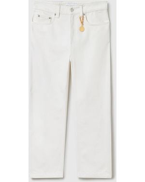 Stella McCartney Cropped Barrel-leg Jeans - White