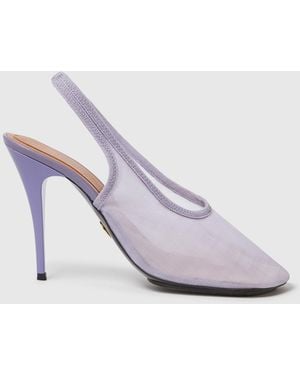 Stella McCartney Slingback Stretch Mesh Court Shoes - White
