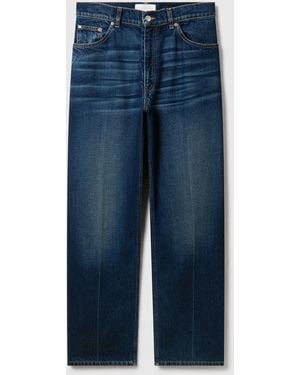 Stella McCartney Crest-Embroidered Straight Jeans - Blue