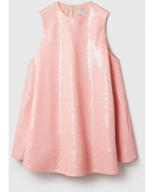 Stella McCartney Sequin-Embellished A-Line Mini Dress - Multicolour