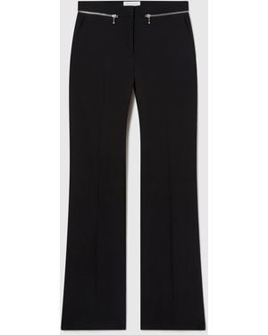 Stella McCartney Zip-Detail Straight-Leg Trousers - Black