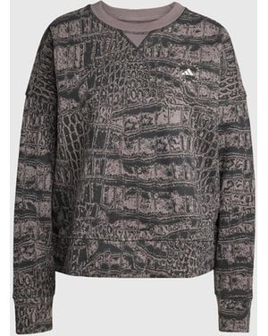 Stella McCartney Logo Graphic Print Crewneck Sweatshirt - Grey