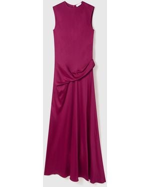Stella McCartney Draped Satin Gown - Purple