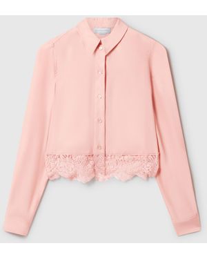 Stella McCartney Lace-trimmed Shirt - Pink