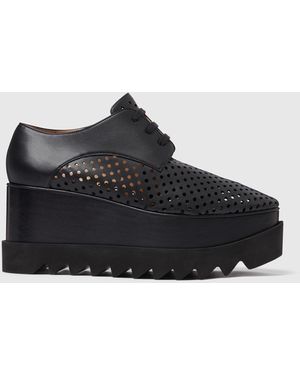 Stella McCartney Elyse Perforated Platforms - Black