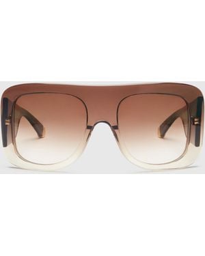 Stella McCartney Chunky Straight-edge Sunglasses - Multicolour