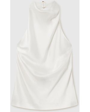 Stella McCartney Satin Halterneck Top - White