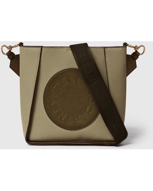 Stella McCartney Logo Square Crossbody Bag - Green