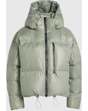 Stella McCartney Truenature Short Padded Hooded Jacket - Green