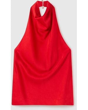 Stella McCartney Sleeveless Halterneck Top - Red