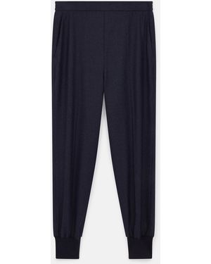 Stella McCartney Elasticated Wool Joggers - Blue