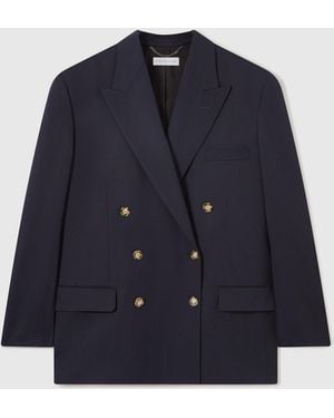Stella McCartney Oversized Double-Breasted Blazer - Blue