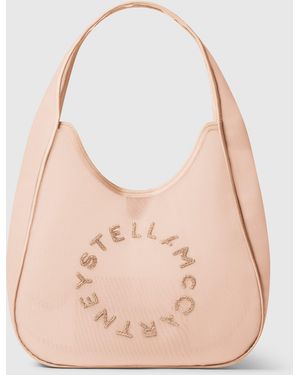 Stella McCartney Logo Mesh Large Hobo Bag - Pink