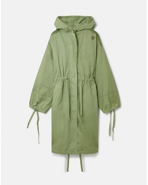 Stella McCartney Organic Cotton Drawstring Parka - Green