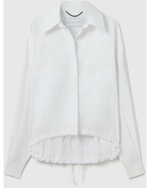 Stella McCartney Poplin Bomber Jacket - White