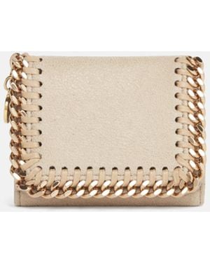 Stella McCartney Falabella Tri-Fold Wallet, One Size - Natural