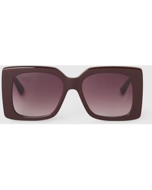 Stella McCartney Oversized Square Gradient Sunglasses, One Size - Purple