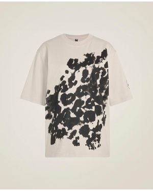 Stella McCartney Logo Oversized Leopard Print T-Shirt - White