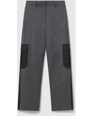 Stella McCartney Panelled Slouchy Cargo Trousers - Grey